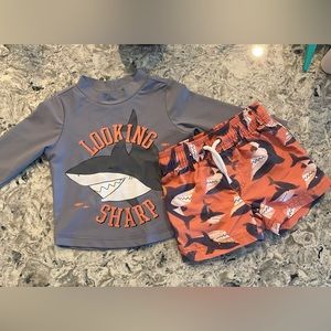 Looking Sharp Baby Boy Swimsuit Set